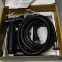 Purrfectzone Black Bidet Sprayer for Toilet, Handheld Shower Kit, Easy-to-Install Toilet Handheld Set, Hand Held Stainless Steel with Adjustable Flow, Cloth Diaper Sprayer Shattaf