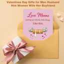 2 x Happy Valentines Day Card Gifts Decorations for Him Her Women Men Husband Wife Boyfriend Girlfriend, Valentine's Day Cards Gift Decor Ideas Sweetheart Romantic Funny Unique