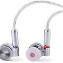 Linsoul TIN HiFi T4 10mm Carbon Nanotube Dynamic Driver in-Ear Monitor Earphones, Ultra-Sleek Metal Housing, with Silver-Plated MMCX Cable