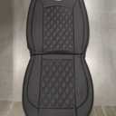 Front Car Seat Covers for Ford F150 F250 F350 F450 Truck (Black) | Custom Fit 2009-2026 F150 XLT STX XL, 2017-2026 F250 F350 F450 Super Duty Truck Crew/Regular/Extended Cab, Waterproof Leather