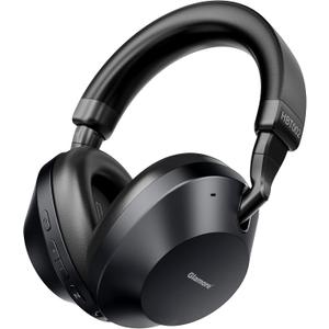 Noise Cancelling Headphones Over Ear Bluetooth 5.3 Wireless/Wired, 40H Playtime, Deep Bass, Foldable Mic, Transparency Mode, Ideal for Airplane Travel, Work, Commute, Sleep