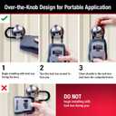 Master Lock Key Lock Box for House Keys Outdoor Portable Combination Lockbox with Resettable 4 Digit Code, Weather Resistant Durable Metal Body, Holds 5 Keys, 5400EC Black