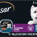 Cesar Filets in Gravy Adult Wet Dog Food, Filet Mignon and New York Strip Flavors Variety Pack, 3.5 oz. (12 Count, Pack of 1)