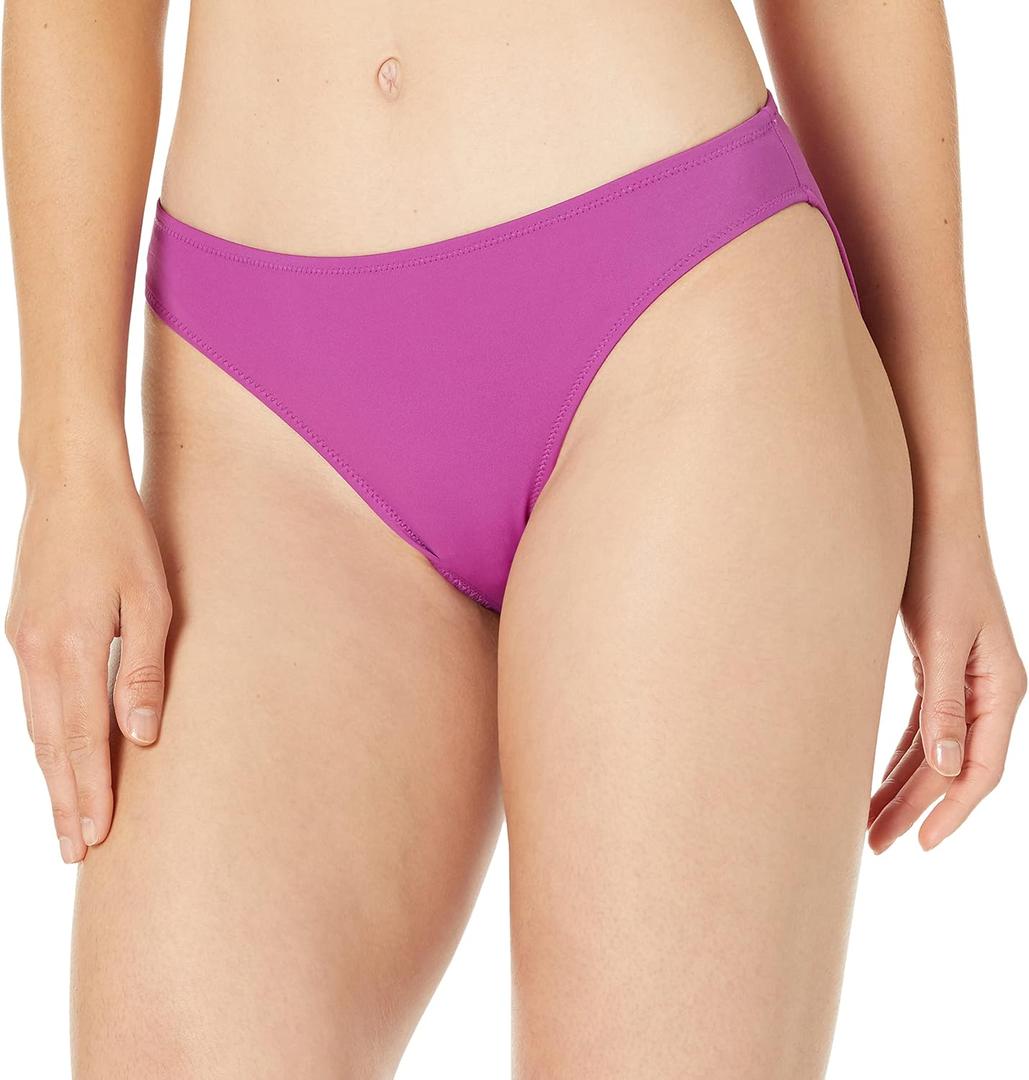 Amazon Essentials Womens Classic Bikini Swimsuit Bottom (Large, Violet)