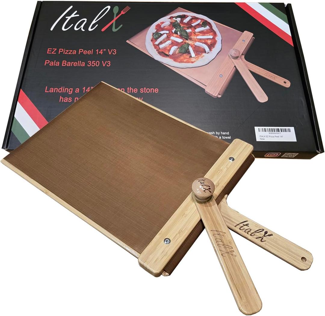 NEW EZ Pizza Peel 14 V3 (actual size 13.46") - self-launching pizza peel - sliding peel 