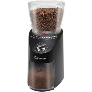 Capresso Infinity Plus Conical Burr Grinder, Black