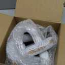 3 Link Wood Knot Decor Rustic Home Dcor Accents Hand Carved Coffee Table Decoration, Boho Chain Link Decoration, Modern Shelf, Rustic Objects for Home Living Room Bedroom(Retro White)