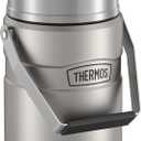 The "Big Boss" Food Jar. Stainless steel vacuum insulated food jar keeps food hot or cold