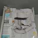 Martha Stewart Tilt-Head Stand Mixer,12 Speed, 5.3QT Stainless Steel Bowl, Splash Guard with Pour Chute, Whisk, Dough Hook, Flat Beater,Electric Kitchen Baking Mixer, Bread, Cake, Whip, Linen White
