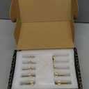 QOGRISUN 10-Pack Solid Brass Cabinet Pulls, Gold Euro Style T-Bar Handles, 3 Inch Hole Center for Kitchen Drawers, Cupboard, Dresser, Bathroom Vanity, Brushed Brass Finish