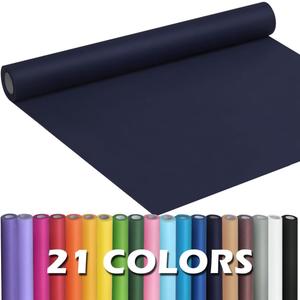 PerkHomy Navy Blue Kraft Paper Roll 17.5" x 960" (80') for Gift Wrapping Bouquet Flower Art Painting Craft Writing Packaging Shipping 80GSM 55LB (Navy Blue, 17.5" x 80')