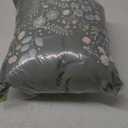 Disney Mickey Mouse Icon Spring Flowers Sage Green Throw Pillow (18x18)