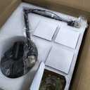 Semi Flush Mount Ceiling Light,Modern Black Crystal Chandelier Geometric 6 Lights Light Fixture for Dining Room Living Room Bedroom Kitchen Island Office