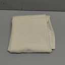 AUSSPVOCT Textured Linen 60 Inch Round Tablecloth up to 40'' Dia Tables Waterproof Wipeable Table Cloth Wrinkle Free Circle Dining Tablecover for Birthday Farmhouse Easter Spring Party Decor (Ivory)