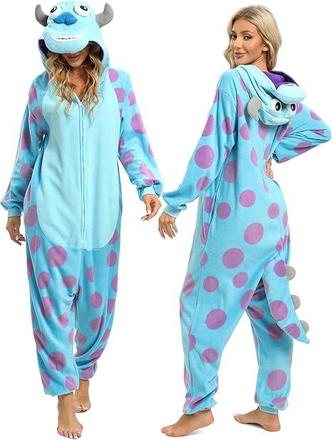 Slim Fit Unisex Adult Onesie Animal Pajamas Halloween Cosplay Sleepwear(XL)