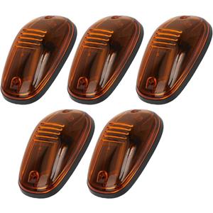 cciyu 5x Cab Roof Marker Lights Amber Roof Top Lamp Running Light Replacement for Dodge Ram 1500 2500 3500 4500 Top Clearance Marker Assembly Super Duty Truck Lights