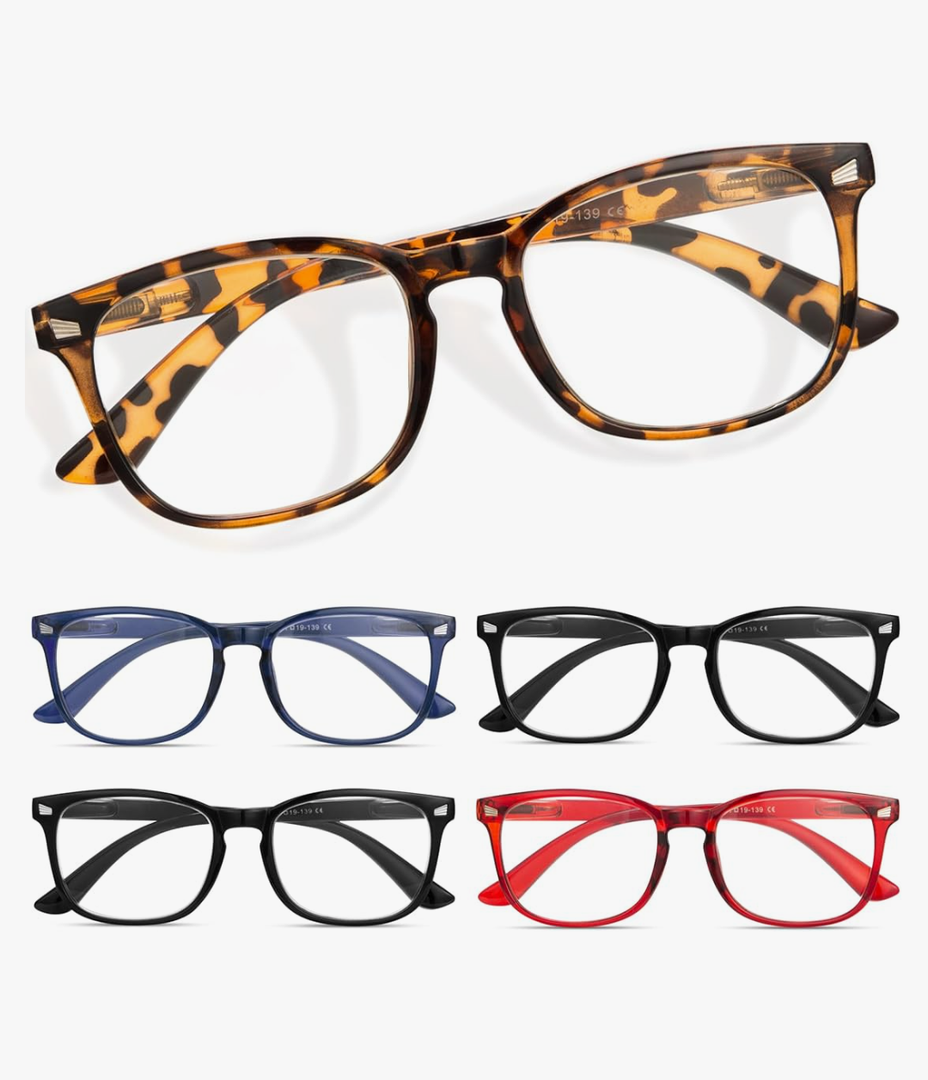 CCVOO Reading Glasses for Women/Men, Eyeglasses, Blue Light Readers for Women/Men, Computer Eye Glasses, Cheaters,+1.0