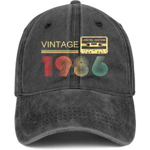 40th Birthday Gifts Women Men 1986 Hats Vintage 1986 Baseball Cap 40th Birthday Gifts for 40 Year Old Fathers Mothers Day