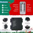 100 LED Christmas String Lights with Remote - 33ft Mini Bulb Battery String Lights - Fairy Lighting Decor for Backyard Eave Holiday Ornament Decor Xmas Christmas Party Decorations - Red White