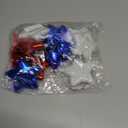 12 Pcs Christmas Tree Decoration Five-Pointed Stars Hanging Ornaments DIY Craft Designs Fourth of July Acrylic Hanging Pendants Red White Blue Stars Hanging Ornaments for Independence Day Tree Decor (Style 3)