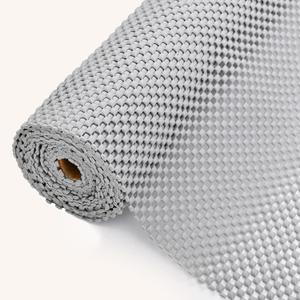 Drawer and Shelf Liner for Kitchen Cabinet: 12 In X 10 Ft Non Slip Waterproof Shelf Paper Non Adhesive Refrigerator Liners Light Gray Easy Liners for Bathroom