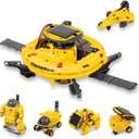 AESGOGO STEM Projects for Kids Age 8-12, Science Kits for Boys, Solar Robot Space Toy Building Kits, Christmas Birthday Gifts for 8 9 10 11 12-14 Year Old Boys Girls Teens. (Yellow)