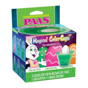 2 x PAAS Magical Color Cups Egg Decorating Kit - America's Favorite Easter Tradition