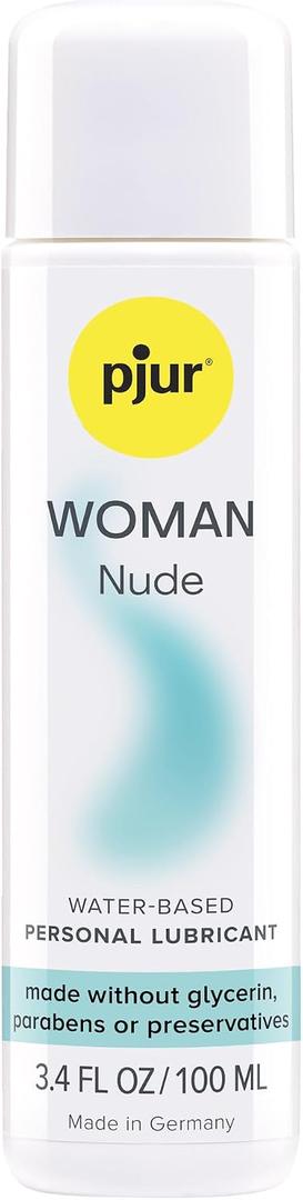 pjur Woman Nude Water-Based Lubricant for Sensitive Skin, 3.4 fl oz