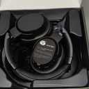 Wireless Headphones for TV, TV Headphones Wireless for Seniors with Transmitter Charging Base, Perfect Audio Sync, Ideal Gift for The Mom, Seniors, Parents (Black)