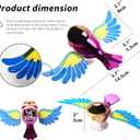Flying Bird Decoration with Wings Flapped in The Wind, Pasted onto Car Motorcycle Bicycle Helmet Hat Clothing, Car Decals Clothing Hat Accessories Rear View Mirror Decorations, 1 PCS