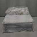 AWTATOS Cube Storage Organizer Storage 12 Cube Bookshelf DIY Plastic Closet Clothes Storage Shelves with Wooden Mallet, Stackable Storage Solution for Home, Bedroom, White