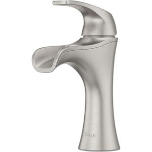 Pfister Jaida Bathroom Sink Faucet, Single Handle, Single Hole or 3-Hole, Spot Defense Brushed Nickel Finish, LF042JDGS Pfister Jaida Bathroom Sink Faucet, Single Handle, Single Hole or 3-Hole, Spot Defense Brushed Nickel Finish, LF042JDGS