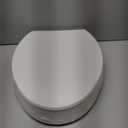 KOHLER 25875-0 Hyten 3" Height, Elevated Soft Close Elongated Toilet Seat, Contoured Seat with Grip-Tight Bumpers, Quick-Attach Hardware, No Slam Toilet Seat, White