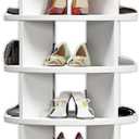 Rotating Shoe Rack, 7-Layer Rotating Shoe Rack, Free-Standing 360 Rotating Shoe Storage Rack, Round Rotating Shoe Cabinet for Entrance Living Room Corridor