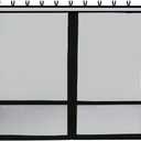 Mosquito Netting for 10'x10' Pop up Canopy Tent or Gazebo,Zipper Screen Sidewalls for Outdoor Garden Patio Gazebo(Mosquito Net Only, Black)