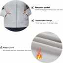 THE GYM PEOPLE Women's Full-Zip Up Hoodies Jacket Fleece Workout Crop Tops Sweatshirts with Pockets Thumb Hole (S)