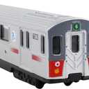 Daron MTA Diecast Subway Car Silver Medium