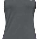 Under Armour Women's HeatGear Racer Tank (X-Large, Gray)