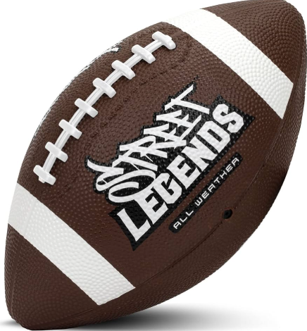 Franklin Sports Kids Junior Grip-Rite Youth Junior Size Rubber Footballs - Peewee Kids Durable Outdoor Footballs