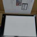 A4 Ultra-Thin Portable LED tracing Light Box Dimmable Brightness LED Art Tracing Pad for Artist Drawing Sketching Animation Stencilling and 5d Diamond Painting (Black, A4)