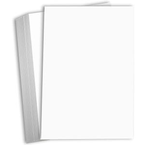 Hamilco White Cardstock Thick 11x17 Paper - Heavy Weight 100 lb Cover Card Stock 50 Pack