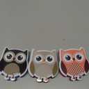 4 Pieces Cute Owl Erasers Magnetic Owl Whiteboard Eraser Animal Shaped Dry Erase Chalkboard Erasers with Felt for Classroom Office Home (Random Color)