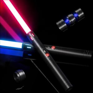 Dueling Lightsaber Toy Real Lightsaber 20 Colors 4 Modes Sounds 2-in-1 Detachable Light Saber Type-C Rechargeable Light Saber for Kids and Adults Cosplay Dress Up Parties