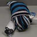 ANYOO Cotton Hammock Portable Camping Hammocks for Hanging Sturdy Garden Comfortable Fabric Hammock with Tree Straps Up to 660lbs with Travel Bag for Camping Outdoor/Indoor Patio Backyard (Blue/White/Red Stripe)