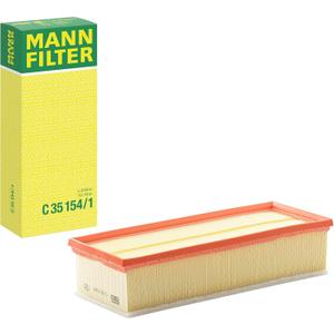 Mann Filter C 35 154/1 Engine Air Filter Replacement With Prefilter Compatible With Audi & Volkswagen (Replaces VW GROUP (AUDI/SEAT/SKODA/VW) 1K0 129 620 E)