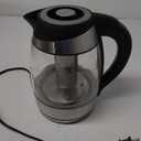 Chefman Electric Kettle with Temperature Control, 5 Presets LED Indicator Lights, Removable Tea Infuser, Glass Tea Kettle & Hot Water Boiler, 360 Swivel Base, BPA Free, Stainless Steel, 1.8 Liters