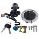 Hoypeyfiy Ignition Switch Gas Petrol Cap Cover Lock Key Set Replacement for Suzuki GSXR750 2005-2016 GSXR1000 2005-2016
