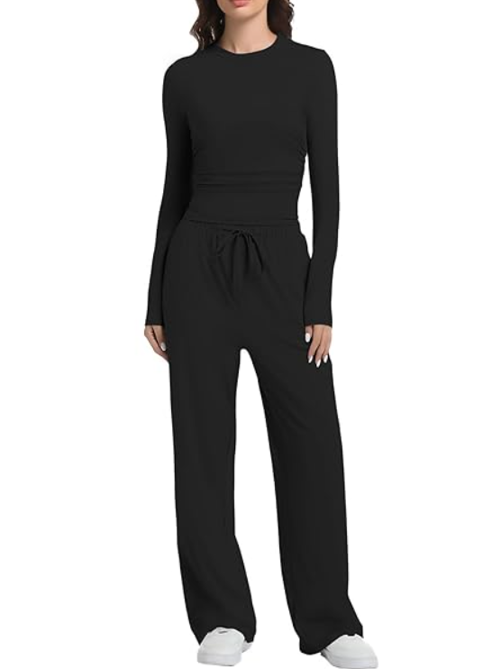 LILLUSORY Two Piece Comfy Black Fit Size Medium