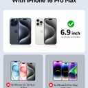 PDDKISS Compatible for iPhone 16 Pro Max Privacy Screen Protector Tempered Glass 6.9 Inch, Purple Gradient Anti Spy Anti Blue Light HD Easy Installation