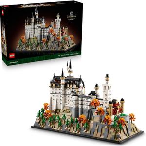 LEGO Architecture Neuschwanstein Castle Building Set - Collectible Bavarian Castle Model Kit for Arts & Crafts - Building Blocks for Adults, Ages 18+ - Gifts for Men and Women - 21063